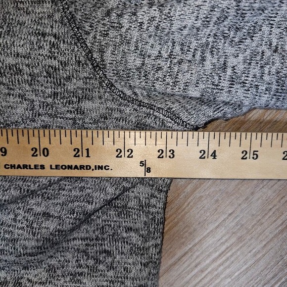 Calvin Klien Long Line Heathered Gray Hooded Zip Up Jacket Lg PTP 23 Length 32 - Picture 7 of 11